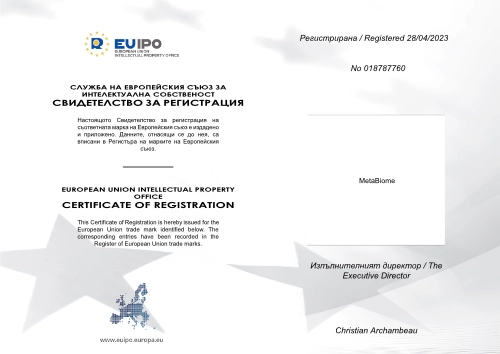 Metabiome EU trademark